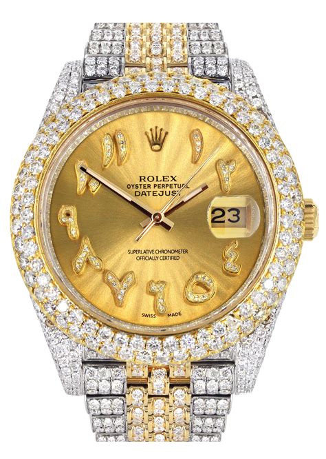 bonez rolex diamant|iced out Rolex gold chain.